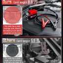 Upgraded Jumper Starter Cable Clamps for 18V, 8AWG Auto Battery Automotive Booster Cables Power Tool Line (Battery not Included), Emergency Kit (Fit Mil-waukee style 1)