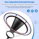 BONTHEE Clear Dog Cone CollarExtra-Long Recovery E-Collar for Dogs, Transparent Adjustable Dog Cones Alternative for Small Large Medium Size Dogs,Protective Neck Brace with Soft Edges-XL