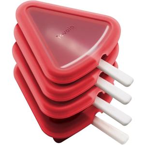 Tovolo Stackable Popsicle Molds with Sticks, 4-Pack, Watermelon Shaped Pop Molds, Reusable Ice Pop Maker for Kids, Homemade Frozen Snacks & Treats, Mess-Free Handles, BPA-Free, Dishwasher Safe