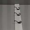 Wood Coat Rack Wall Mounted - 22 Inches, 5 Hooks, Heavy Duty, for Coat Hat Towel Purse Robes Mudroom (White Base & Black Hook)