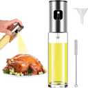 Oil Sprayer for Cooking Olive Oil Sprayer Mister for Air Fryer Vegetable Vinegar Oil Portable Mini Kitchen Gadgets for Baking,Salad,Grilling,BBQ,Roasting(1 Pack)
