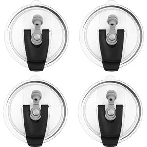 12oz Tumbler Replacement Lid, 4 Pack Spill Proof and Splash Resistant Lids, Leak Proof Tumbler Replacement Covers, No Leak Cups Lids Covers for Rambler, Ozark Trail