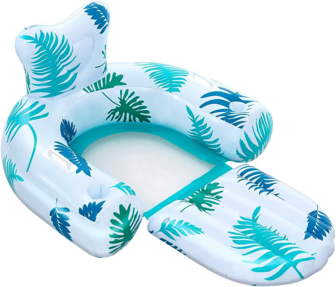 Pool Floats Adult Heavy Duty Inflatable Pool Lounger Floating Tanning Rafts Water Floaty Lounge Lake Beach Party Games