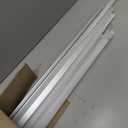 Muzata 20 Pack 3.3FT/1M LED Channel Aluminum U Shape Silver LED Strip Diffuser Channel with Milky White Cover Easy Installation U1SW WW 1M