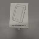 2 Pack Card Holder for Phone Case, Leather Phone Wallet Stick On, Strongest Adhesive Phones Wallet for iPhone/Android, Minimalist Slim RFID, Fit 7 Cards,Black & Blue