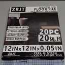 20-Pack Peel and Stick Floor Tiles Vinyl Floor 12 x 12 inch Self Adhesive Waterproof Glossy Flooring Planks DIY for Bathroom, Kitchen, Living Room, RV, Cover 20 Sq. Ft, Polish Light Grey Marble