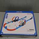 LILYBUDS Toy Car Track Gift Set for Boys Kids Age 3-5 4-7 8-12, Long Race Tracks with 4 Action Loops and 4 High-Speed Slot Die-Cast Race Cars, 35+ Pieces Race Tracks to Create Multiple Configurations