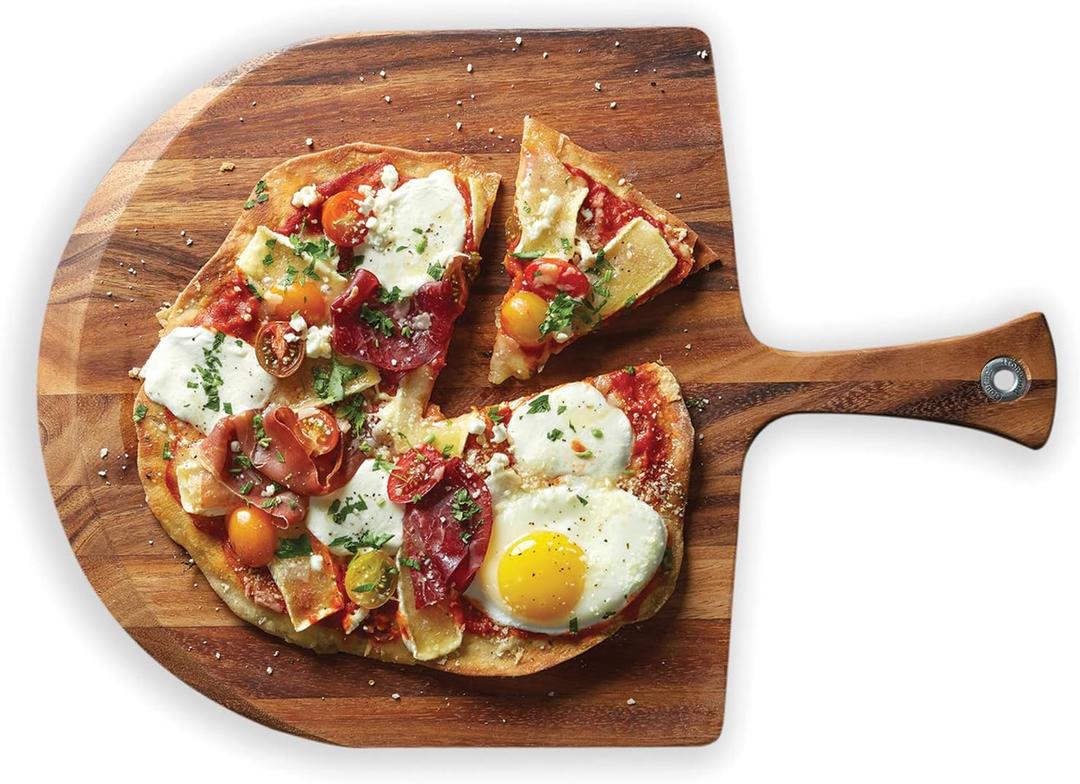 Ironwood Gourmet Napoli Pizza Peel, Acacia Wood 14 x 20 x 0.5 Inches