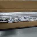 3FT LED Shop Light, 36W 5000lm Super Bright 6500K, Clear Cover, V-Shape, T8 LED Fixture, Linkable Shop Lights for Garage, Workbench, Workshop (2 Pack)