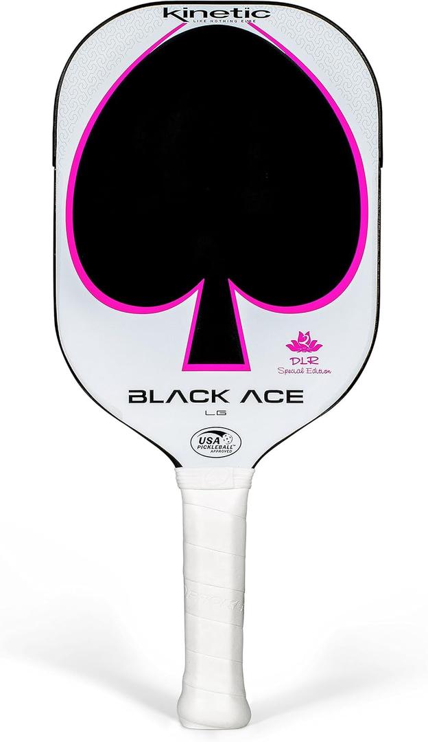 PROKENNEX Black Ace LG - Pickleball Paddle with Toray 700 Carbon Fiber Face - Comfort Pro Grip - USAPA Approved