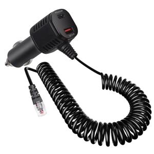 Radar Detector Power Cord with USB and USB-C Fast Charging Dual Port Car Cord Compatible with Escort MAX 360, MAX 360c, IX, IXc, 9500 IX, MAX II, MAX 3,MAXcam 360c, MAX 360 MKII, Redline 360c etc