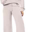 XIEERDUO Lounge Sets For Women 2025 Half Zip Sweatshirt And Wide Leg Sweatpant 2 Piece Outfits Sweatsuit Tracksuit (Medium)