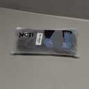 MCTi Kids Mittens Waterproof Winter Ski Warm Sherpa Lined Long Cuff with String (X-Small, Black)