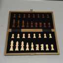 Magnetic Travel Chess Set 12-inch Wooden Magnetic Chess Board 2 Extra Queen Folding Chessboard for Storage Toys & Games for Adults Vintage Chess Game  Family Board Games Educational Toy Sets