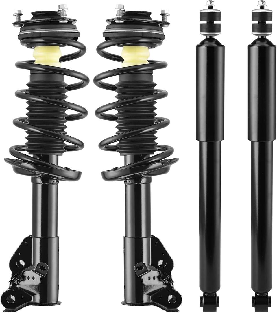 AUTOSAVER88 Front & Rear Pair Complete Quick Struts Shocks Compatible with 2006-2010 Acura CSX, 2006-2011 Civic