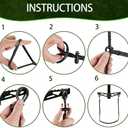 Single-Step Climbing Stick Aider - Hand-Braided UHMWPE Single-Step Climbing Aider, 1800 Lb Load-Bearing Hunting Gear for Saddle Hunting Kit & Climbing Accessories (3 pcs)