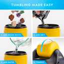 National Geographic Starter Rock Tumbler Kit - Durable Leak-Proof Rock Polisher - Complete Rock Tumbling Kit with 4-Stage Silicon Carbide Grit - Geology Hobby, Rocks & Crystals 