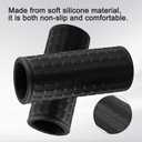 Rubber Handles for Wheelbarrow, 8-42mm Inner Diameter Wheelbarrow Handles Fit Most Wheelbarrows/Garden Cart, Non Slip & Shock Absorbing Handle Grips Replacement(122 x 40mm)
