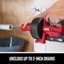 SKIL Power Snake Drain Cleaner Kit including 20V 2.0Ah Lithium Battery & 20V Charger - AU0225D-12