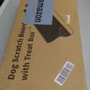 M-Shaped Dog Scratch Pad for Nails with Treat Box, Dog Nail Scratch Board for Large Dogs, Dog Nail File Toy and Shorten Dogs Side Nail Easier (with Treat Box, L)