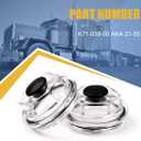 Pair 2-7/8" Oil Bath Cap 21-35 Compatible with Trailer Axle Dexter 6K 7K 8000# 8-286 8-285 8-219