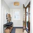 Rattan Ceiling Light Fixture, 3 Light Bohemian Modern Woven Ceiling Light, Boho Flush Mount Ceiling Light for Bedroom Living Room Dining Room, Bulb Not Included