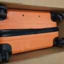 Amazon Basics 30" Hardside Large Checked Luggage, Expandable For Up to 15% More Space, Hardshell Suitcase With Wheels, Scratch-Resistant Surface, Four Multi-directional Wheels, Orange
