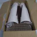 GUSTO [16 oz. - 100 Sets Disposable Coffee Cups with Lids and sleeves - To Go Paper Hot Cups for Travel and Office Use - Formerly Comfy Package