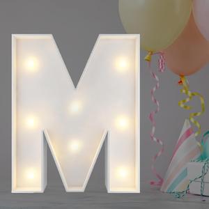 JoyBox Design 2FT Marquee Light Up Letters, Marquee Letters M, Mosaic Balloon Letters for Birthday Party Decorations, Marry Me Light Up Letters, Baby Marquee Letters for Decor, Wedding Decor