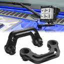 1 Pair Light Mounting Bracket Hood Cowl Mount Brackets for Auxiliary Lights Compatible with 2018 2019 2020 2021 2022 2023 Wrangler JL/JLU and 2020 2021 2022 2023 Gladiator JT, Black