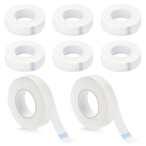 Eyelash Tape 8 Rolls Lash Tape for Eyelash Extensions, Flexible Super Thin, 0.5 Inch x 10 Yards, Easy to Tear, Perfect for Lash Extensions, Makeup, Salons DIY Beauty