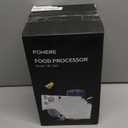 FOHERE Food Processors, Electric Food Chopper with Meat Grinder & Vegetable Chopper with 2 Bowls (8 Cup+7 Cup), 2 Sets of Bi-Level Blades for Fruits/Meat/Nuts/Baby Food, Blue