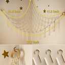Stuffed Animal Storage Hammock or Net Corner - Large Toy Hammock Net for Stuffed Animals Room Decor - Cute Stuff Animal Organizer Plush Holder - Kids Baby Nursery Essentials Wall Bedroom Home Decor