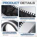 Zonon 6-1/2 x 50 ft Vinyl Flexible Duct Connector Canvas Duct Connector Roll for Dryers Range Hoods HVAC Kitchen and Other Household Scenarios