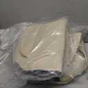 2 Pack Leather Front Car Seat Cover Bottom Only, Anti-slip Padded Seat Cushion, Full Wrap Seat Protector with Storage Function Universal Fit for Most Cars, SUV, Pick-up Trucks (Light Beige)