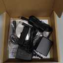 Lvyinyin Single Under Cabinet LED Puck Light, Curio Display Case Shelf Counter Accent Lighting, 120V Electric Wired Wall Plug in, On Off Switch, Black Cords, 2 Packs, Daylight