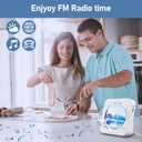 CD Player Portable Bluetooth 5.1 Desktop CD Player with HiFi Sound Speakers,Remote Control,Dust Cover,LED Display,Boombox FM Radio,USB/AUX for Home,Kids (White)
