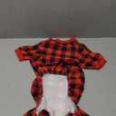 Dog Christmas Pajamas Buffalo Plaid with Reindeer Print Pet Onesie Pet Pjs Super Soft and Stretchy Dog Pajamas Large Sized Dogs(L)