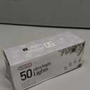 PREXTEX 10 Ft String Lights with Christmas Tree Light Warm White - Indoor/Outdoor Decor - 50 Count Christmas Lights for Holidays - Xmas Light on White Wire - Multi-Strand Connectable