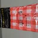 Royal 7 Pack of:3 Plastic Table Cloth 54 x 108, Plastic Party Table Cover, Reusable Plastic Table Cloth, Disposable Rectangular Table Cover (Red Gingham Checkered, 3)……