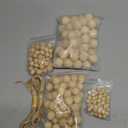 200Pcs Wood Ball Wood Craft Balls in 4 Sizes Round Wooden Balls for DIY Craft Projects Jewelry Making Art Design