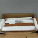 LITTLE TREE 23.6-Inch, 3-Tier Modern Narrow Side Table with Storage for Small Spaces, Living Room, Bedroom. Brown