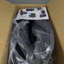 Sweetcrispy Home Office Managerial Executive Chair with Ergonomic Design, Mid-Back Mesh Swivel, Comfortable Lumbar Support, Comfy Arms for Bedroom,Study,Student, Black (18.5 Inch)