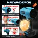Mini Jet Dry Blower Turbofan Jet Fan for Makita 18V Battery (NOT Included), Handheld Brushless Leaf Blower, Cordless Electric Air Duster 240 MPH High Speed Fan for Cleaning, Camping, Outdoor