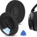 Geekria Sport Cooling Gel Replacement Ear Pads for Bose New QuietComfort, QC 45/ 35II/ 35IIGaming/ 25/15/SE, AE 2/2i/2w, SoundTrue, SoundLink AE2 Headphones, with Video Guide (Black)