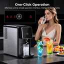 Antarctic Star Countertop Nugget Ice Maker, 33 Lbs/24H Automatic Ice Dispenser, Self-Cleaning Portable Ice Machine, 1.8L Water Tank, Touch Screen & Auto Ice Drop, for Home/Office/Kitchen
