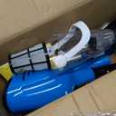 Pool Vacuum for Above Ground Pool with a Telescopic Pole, 80Mins Runtime, Handheld Rechargeable Pool Cleaner with 18.5 Gallons/min Powerful Suction for Above Ground/Inground Pools, Hot Tubs, Spas