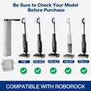 F25 Brush Rollers and HEPA Filter for Roborock F25/F25 ACE/F25 ALT/F25 LT/F25 RT/F25 GT Cordless Wet Dry Vacuum Cleaner, 3 Brush Rollers, 3 HEPA Filters, 1 Water Tank Brush, 1 Cleaning Brush