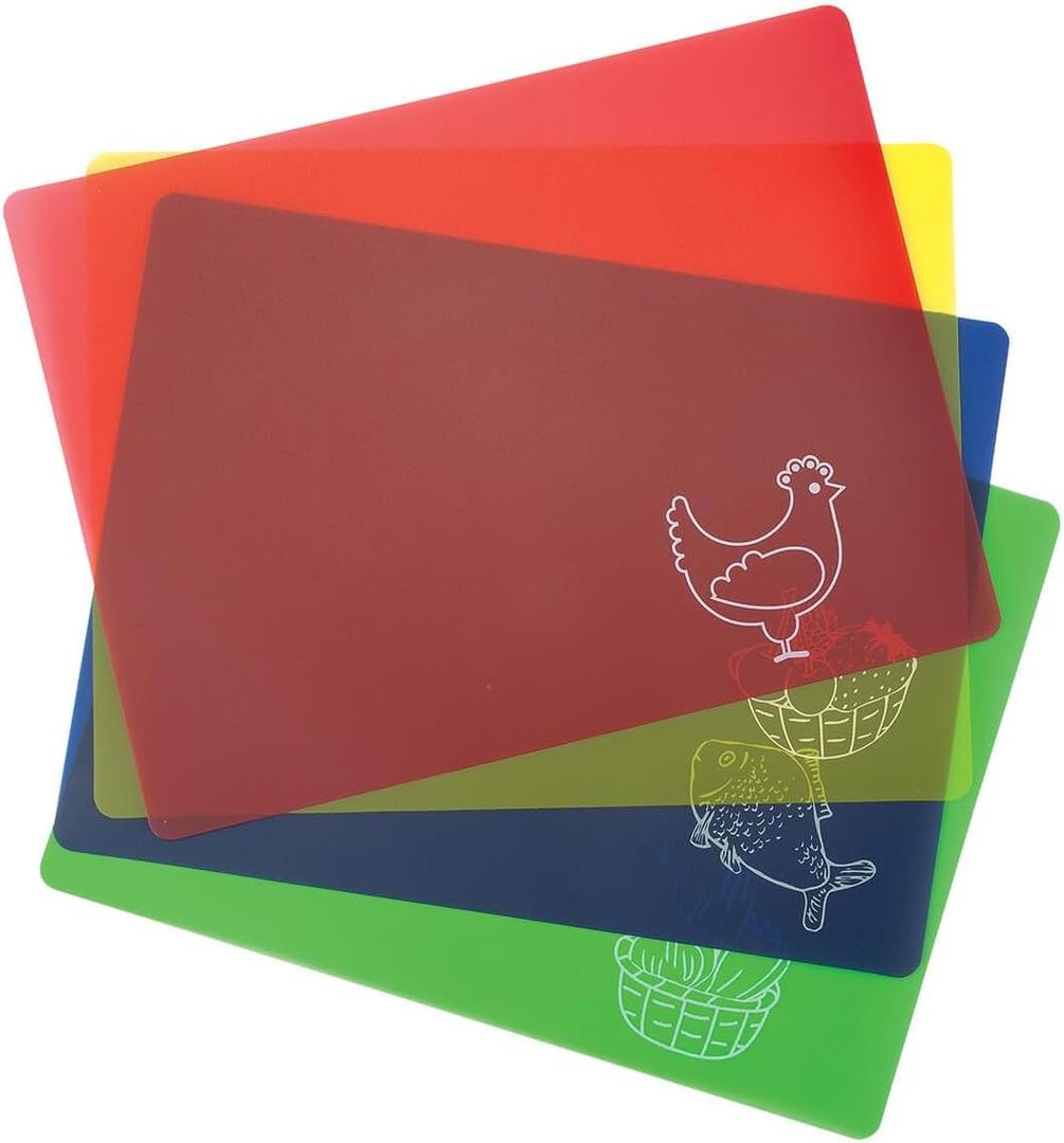Flexible Cutting Boards, Set of 4 by Chef's Pride