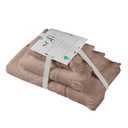 SOFE H&L | NADIAS Luxury Bath Towels Set of 3 (1 Bath Towel 1 Hand Towel 1 Wash Cloth) Moon | Light, Premium, Soft, Durable, Absorbent - Hotel Quality Turkish Bath Towels for Bathroom